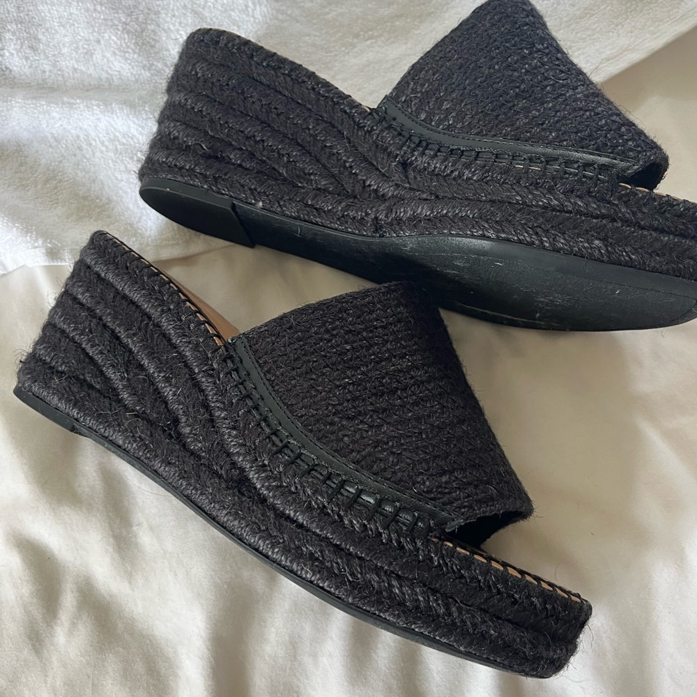 NORDSTROM brand Brand new. Never worn. wedge black slip on 8.5 size.